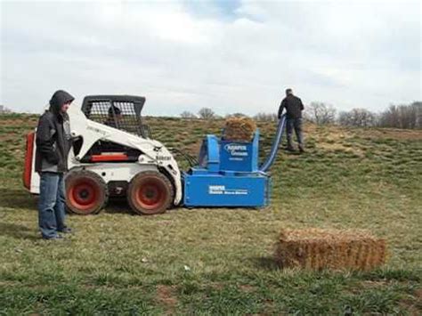 hay blower for skid steer|fine straw blowers.